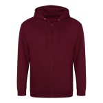 Herren-Kapuzenpullover mit Reißverschluss ZOODIE – Burgunderrot S