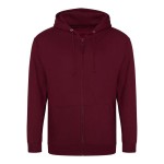 Herren-Kapuzenpullover mit Reißverschluss ZOODIE – Burgunderrot M