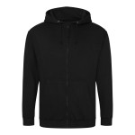 Herren-Kapuzenpullover mit Reißverschluss ZOODIE – Tiefschwarz S