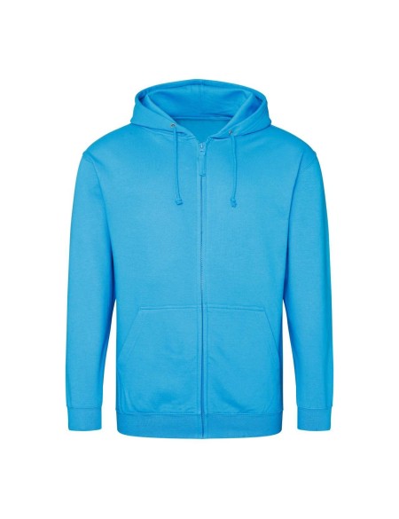 Herren-Kapuzenpullover mit Reißverschluss ZOODIE – Hawaiiblau S