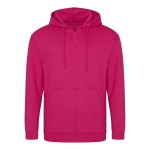 Herren-Kapuzenpullover mit Reißverschluss ZOODIE – Pink XL