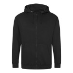 Herren-Kapuzenpullover mit Reißverschluss ZOODIE – Tiefschwarz M