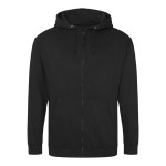 Herren-Kapuzenpullover mit Reißverschluss ZOODIE – Tiefschwarz 3XL