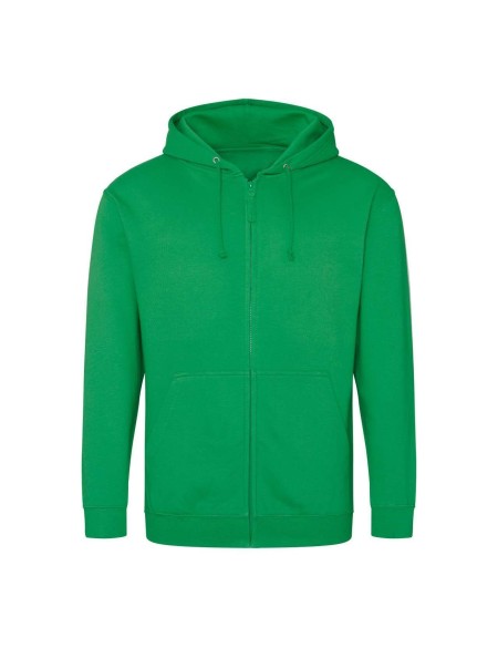 Herren-Kapuzenpullover mit Reißverschluss ZOODIE – Kelly Green L