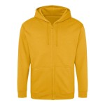 Herren-Kapuzenpullover mit Reißverschluss ZOODIE – Senfgelb XXL