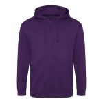 Herren-Kapuzenpullover mit Reißverschluss ZOODIE – Lila M