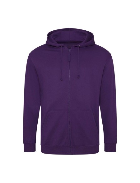 Herren-Kapuzenpullover mit Reißverschluss ZOODIE – Lila L
