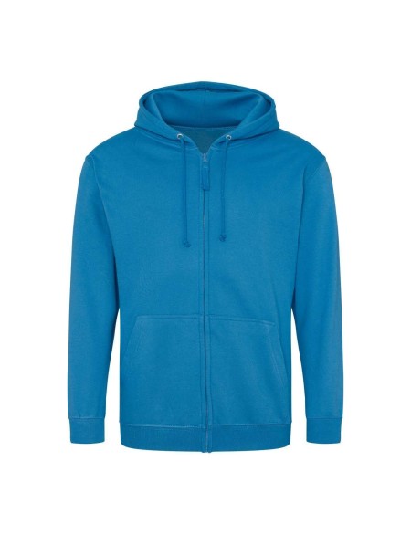 Herren-Kapuzenpullover mit Reißverschluss ZOODIE – Saphirblau XL