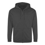 Herren-Kapuzenpullover mit Reißverschluss ZOODIE – Stahlgrau M