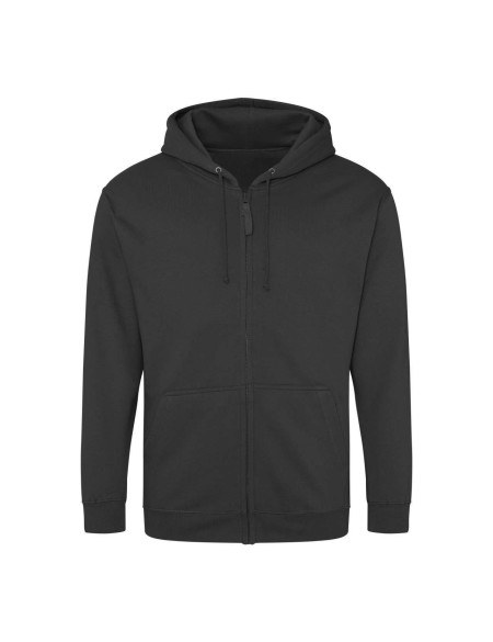 Herren-Kapuzenpullover mit Reißverschluss ZOODIE – Sturmgrau L