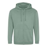 Herren-Kapuzenpullover mit Reißverschluss ZOODIE – Dusty Green XL
