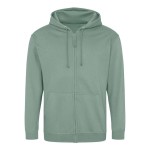 Herren-Kapuzenpullover mit Reißverschluss ZOODIE – Dusty Green S