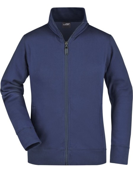 James+Nicholson JN52 Damen-Kapuzenpullover mit Reißverschluss – Marineblau M