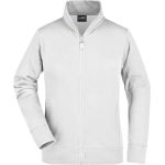 James+Nicholson JN52 Damen-Kapuzenpullover mit Reißverschluss – Weiß XL