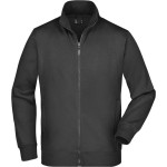 James+Nicholson JN46 Herren-Kapuzenpullover mit Reißverschluss – Schwarz M