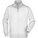 James+Nicholson JN46 Herren-Kapuzenpullover mit Reißverschluss – Weiß XL