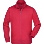 James+Nicholson JN46 Herren-Kapuzenpullover mit Reißverschluss – Rot L