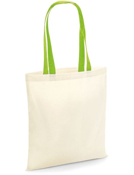 Baumwolltasche W101C – Natur/Limettengrün