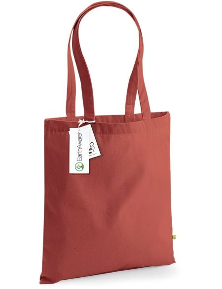 EarthAware Bio-Baumwolltasche – Orangefarbener Rost