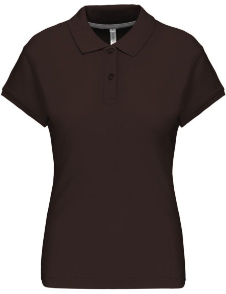 Damen Poloshirt Kariban K242 - Schokolade S