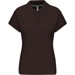 Damen-Poloshirt Kariban K242 - Schokolade M