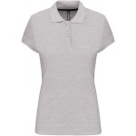 Damen-Poloshirt Kariban K242 - Oxford grau L