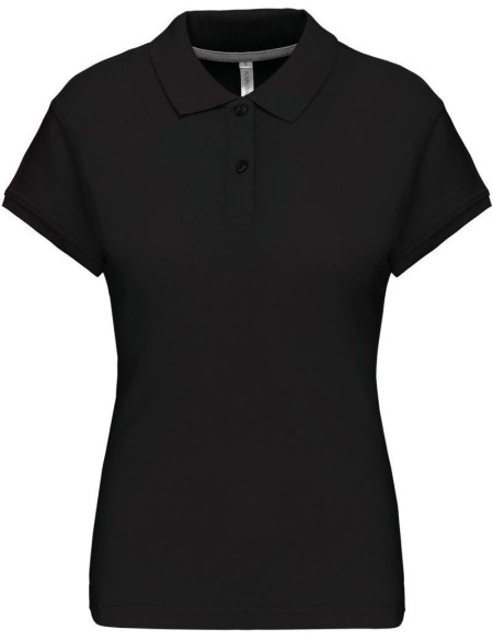 Damen-Poloshirt Kariban K242 – Schwarz 3XL