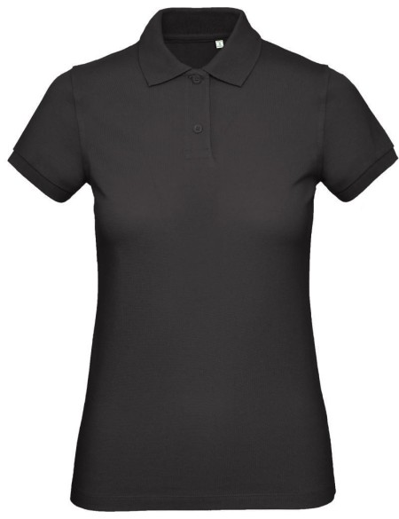 B+C Inspire Poloshirt für Damen – Schwarz XL