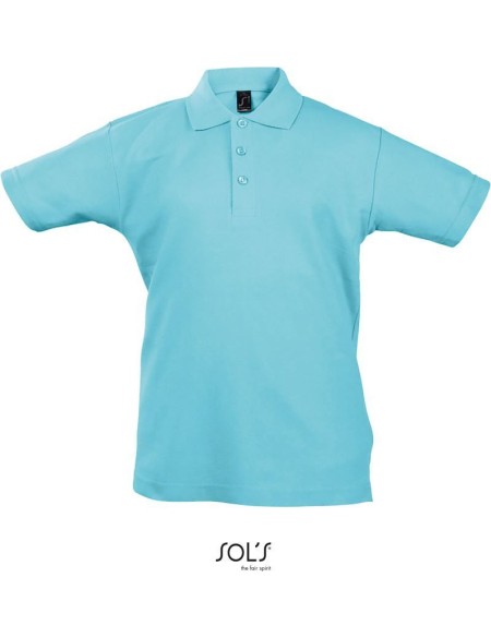 Kinderpoloshirt Summer Kids II - Atollblau 4 Jahre