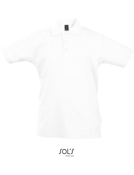 Kinderpoloshirt Summer Kids II - Weiß 6 Jahre