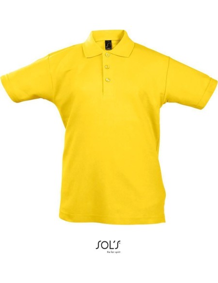 Kinderpoloshirt Summer Kids II - Gelb 8 Jahre