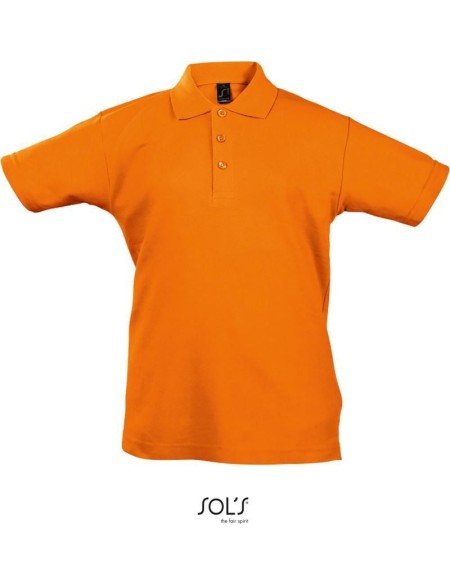 Kinderpoloshirt Summer Kids II - Orange 6 Jahre