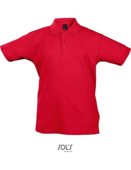 Kinderpoloshirt Summer Kids II - Rot 10 Jahre